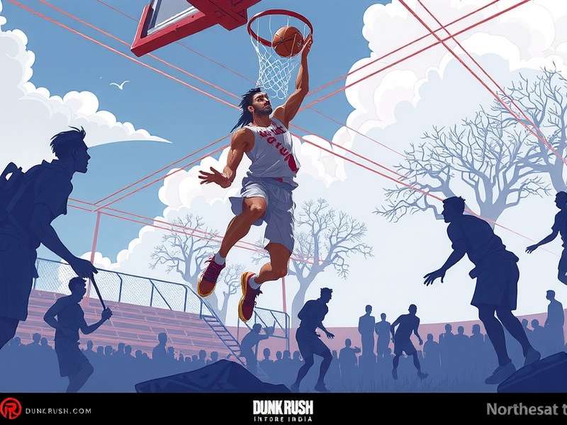 Dunk Rush India Future Update - Concept art of a Northeast India court